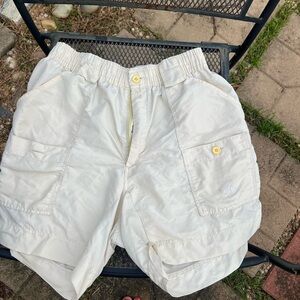Light yellow / khaki aftco shorts size 32